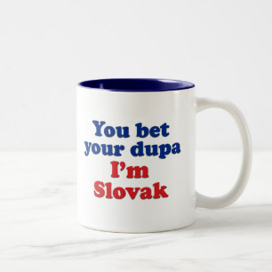 Caneca De Café Em Dois Tons Dupa eslovaco 1