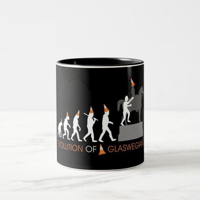 Caneca De Café Em Dois Tons Duque de Glasgow Traffic Cone Hat de Wellington (Centro)