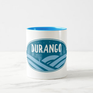 Caneca De Café Em Dois Tons Durango Colorado ao ar