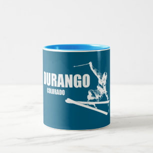 Caneca De Café Em Dois Tons Durango Colorado Skier