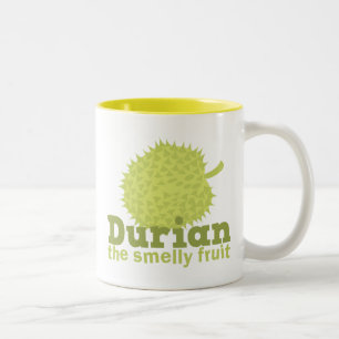 Caneca De Café Em Dois Tons Durian a fruta smelly
