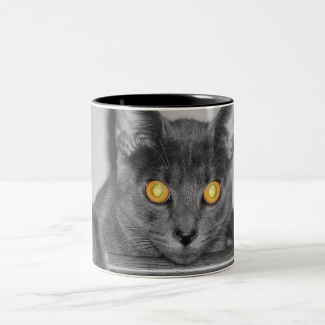 Caneca De Café Em Dois Tons Dusky Dourado Mug (Centro)