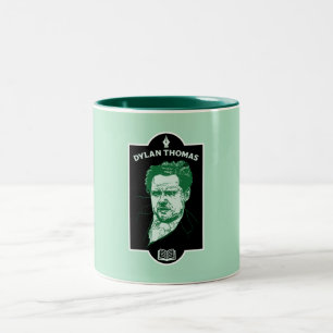Caneca De Café Em Dois Tons Dylan Thomas Welsh Poet