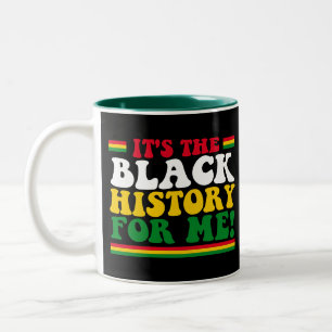 Caneca De Café Em Dois Tons É a história negra para mim