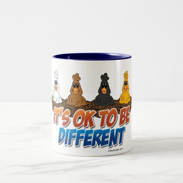 Caneca De Café Em Dois Tons É APROVADO ser diferente (Centro)