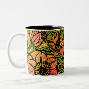 Caneca De Café Em Dois Tons É Clematis! (Mug Cerâmico De Dois Tons)