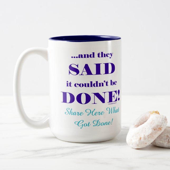 Caneca De Café Em Dois Tons E Eles Disseram Que Não Seria Possível! (Com Donut)