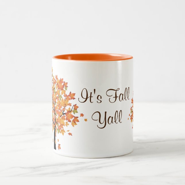 Caneca De Café Em Dois Tons É Fall Mug (Centro)