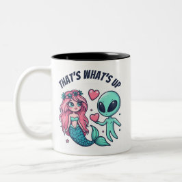 Caneca De Café Em Dois Tons É isso aí Pink Teal Love