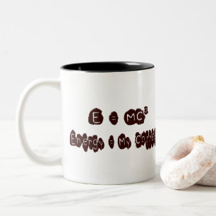 Caneca De Café Em Dois Tons E=MC Café