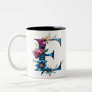 Caneca De Café Em Dois Tons E Mug de café - Design floral para doação