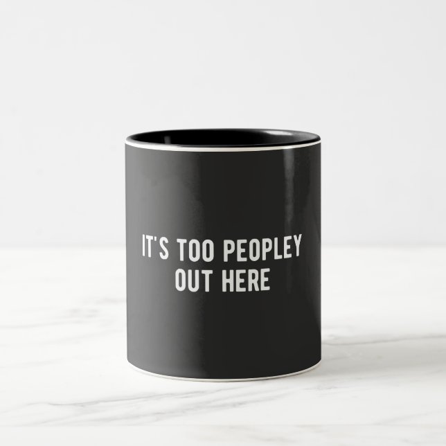 Caneca De Café Em Dois Tons é muita gente aqui fora (Centro)