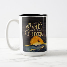 Caneca De Café Em Dois Tons É Necessário Coragem Que A Mug De Dois Toneladas