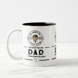 Caneca De Café Em Dois Tons É O Que Eu Faço Eu Fumo Carne Foto Engraçada do Pa