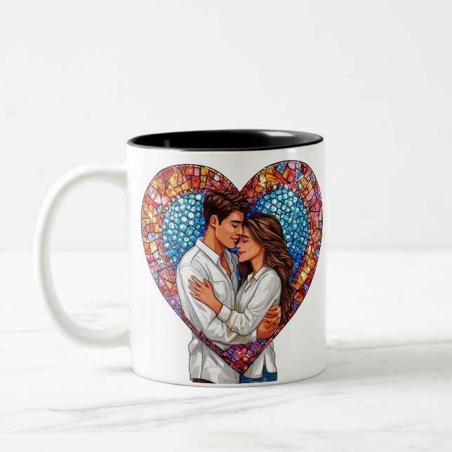 Caneca De Café Em Dois Tons É sempre melhor quando estamos juntos (Esquerda)