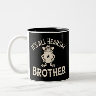 Caneca De Café Em Dois Tons É Tudo Boato Irmão Meme Divertido Sapo Lei Idiota 