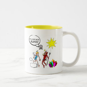 Caneca De Café Em Dois Tons É um céu Soupy das vendas