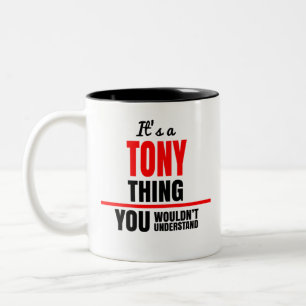 Caneca De Café Em Dois Tons É uma coisa de Tony que você não entenderia