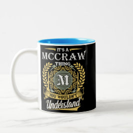 Caneca De Café Em Dois Tons É uma coisa mccraw que você não conseguia entender