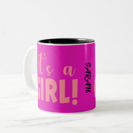 Caneca De Café Em Dois Tons É uma garota Sarah