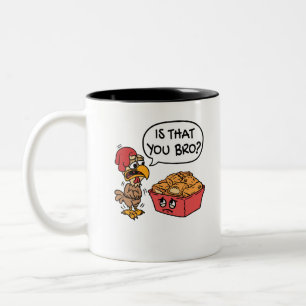 Caneca De Café Em Dois Tons É Você, Irmão?  Engraçado Galinha Nugget