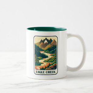 Caneca De Café Em Dois Tons Eagle Creek Oregon Cores