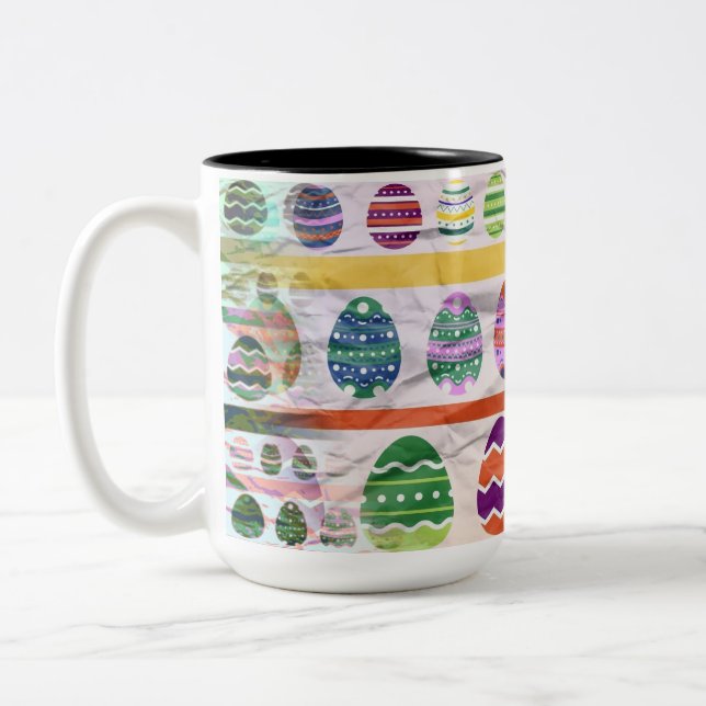 CANECA DE CAFÉ EM DOIS TONS EASTER EGG PATTERNS (Esquerda)