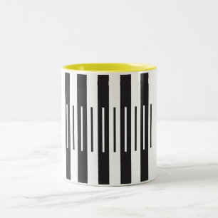 Caneca De Café Em Dois Tons Ebony Ivory - Amarelo