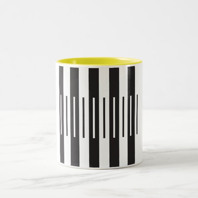 Caneca De Café Em Dois Tons Ebony Ivory - Amarelo (Centro)