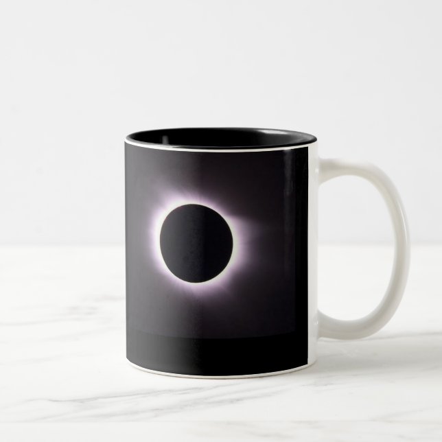 Caneca De Café Em Dois Tons Eclipse solar (Direita)