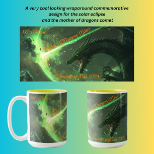 Caneca De Café Em Dois Tons Eclipse Solar 2024