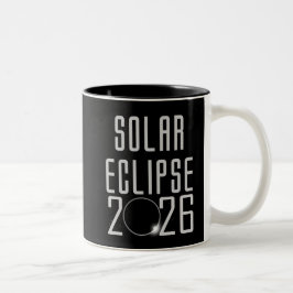 Caneca De Café Em Dois Tons Eclipse Solar 2026