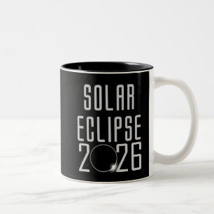 Caneca De Café Em Dois Tons Eclipse Solar 2026