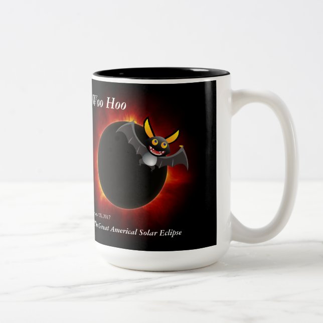Caneca De Café Em Dois Tons Eclipse Solar de 2017, Edição de Vampiro (Direita)