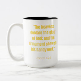 Caneca De Café Em Dois Tons Eclipse Solar Total - Os Céus Declaram
