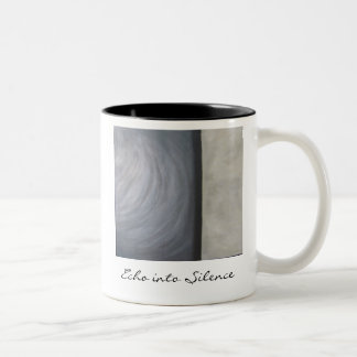Caneca De Café Em Dois Tons Ecoe no silêncio