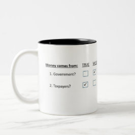 Caneca De Café Em Dois Tons Economia 101: Mug by Broadkilling