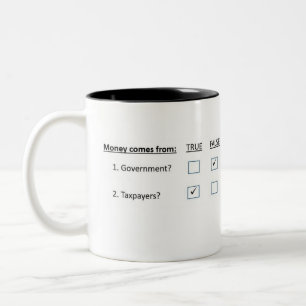 Caneca De Café Em Dois Tons Economia 101: Mug by Broadkilling