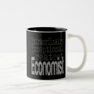 Caneca De Café Em Dois Tons Economista Extraordinário