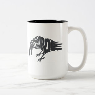 Caneca De Café Em Dois Tons Edgar Allan Poe - o corvo
