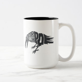 Caneca De Café Em Dois Tons Edgar Allan Poe - o corvo