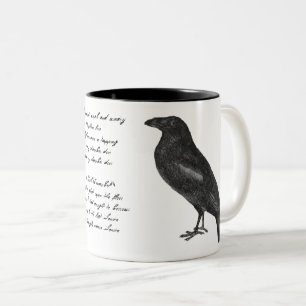 Caneca De Café Em Dois Tons Edgar Allan Poe "Raven" Mug