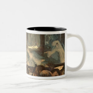 Caneca De Café Em Dois Tons Edgar Degas a cena do balé, a ópera de Meyerbeer