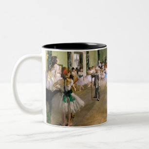 Caneca De Café Em Dois Tons Edgar Degas Classe de Dança