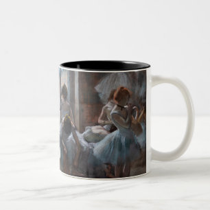 Caneca De Café Em Dois Tons Edgar Degas - Dançarinas