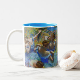 Caneca De Café Em Dois Tons Edgar Degas - Dançarinas Azuis