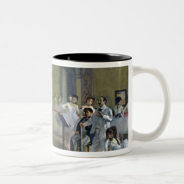 Caneca De Café Em Dois Tons Edgar Degas | o vestíbulo da dança (Direita)