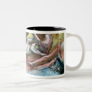 Caneca De Café Em Dois Tons Edgar Degas   quatro bailarinas no palco