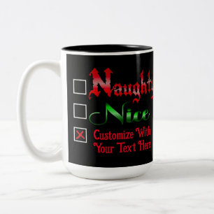 Caneca De Café Em Dois Tons Edição De Texto Personalizada Inocente Ou Legal