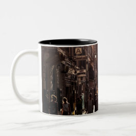 Caneca De Café Em Dois Tons Edifícios de Nápoles